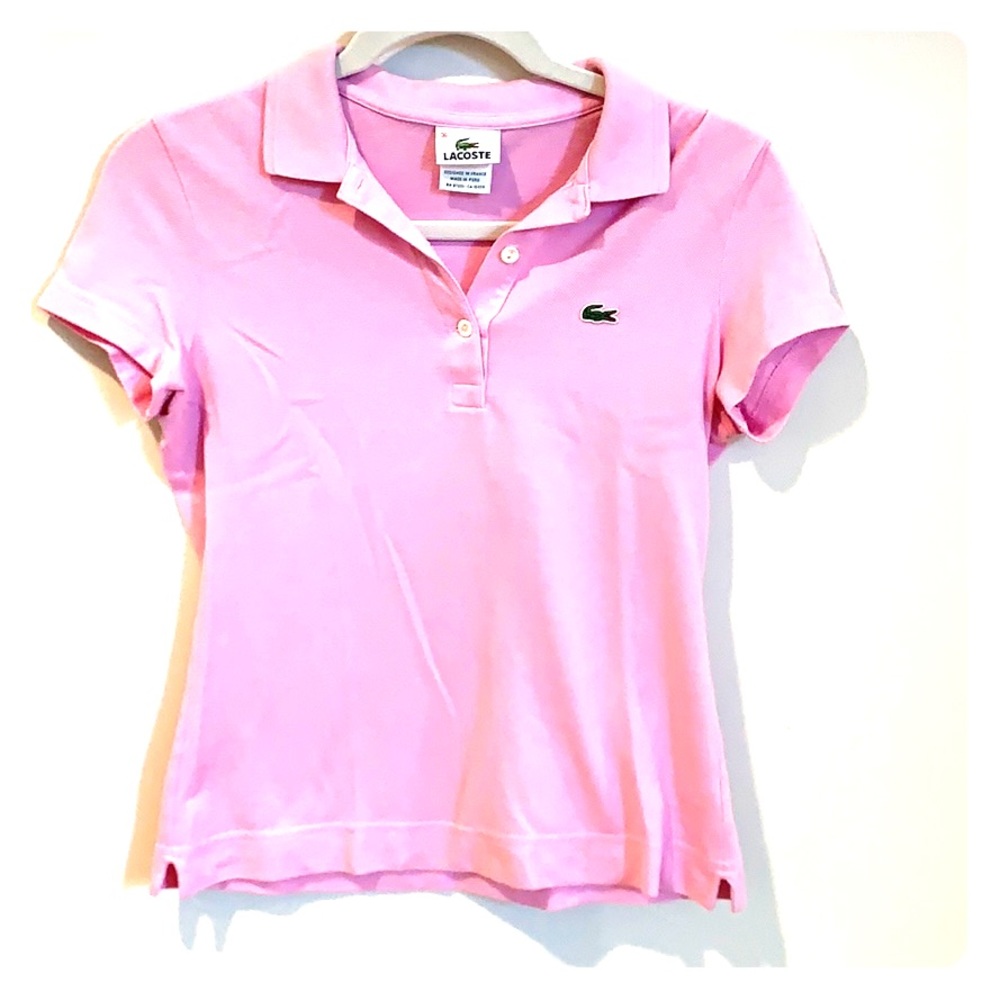 Lacoste pink top
